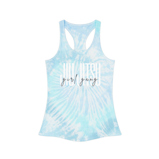 Jiu Jitsu Girl Gang Tie Dye Racerback Tank Top