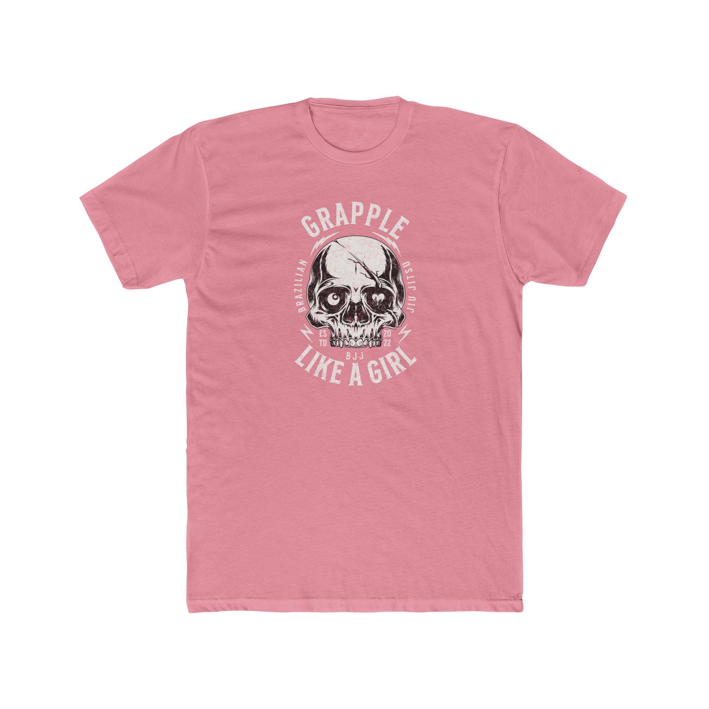 Grapple like a Girl BJJ T-Shirt - Skull Logo