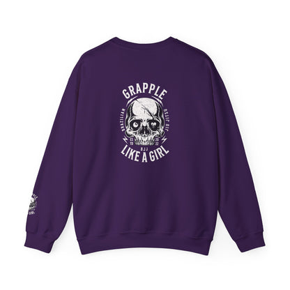 BJJ Women's Crewneck Sweater - I closed my book to be here.