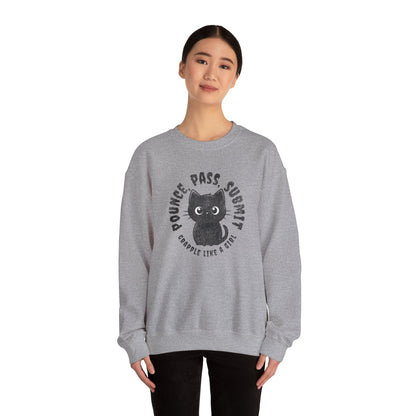BJJ Women's Sweater Crewneck Sweater - Pounce, Pass, Submit *Limited Edition*