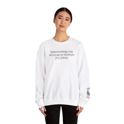 Grapple like a Girl BJJ Women's Crewneck Sweater - Introverted