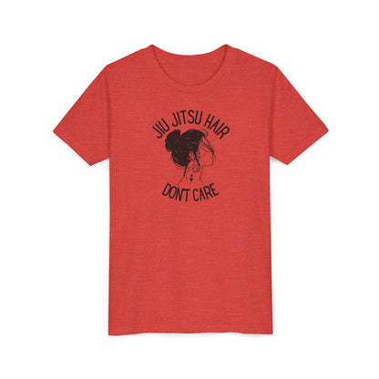 Grapple like a Girl Youth Short Sleeve Tee - Jiu Jitsu Hair Dont’t Care