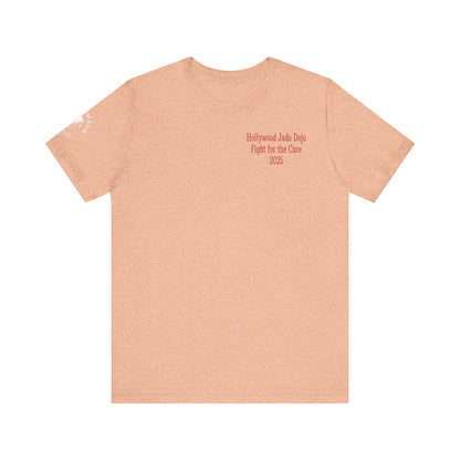 Grapple like a Girl Custom Unisex Slim Fit Short T-Shirt - Hollywood Judo Dojo Fight for the Cure 2025