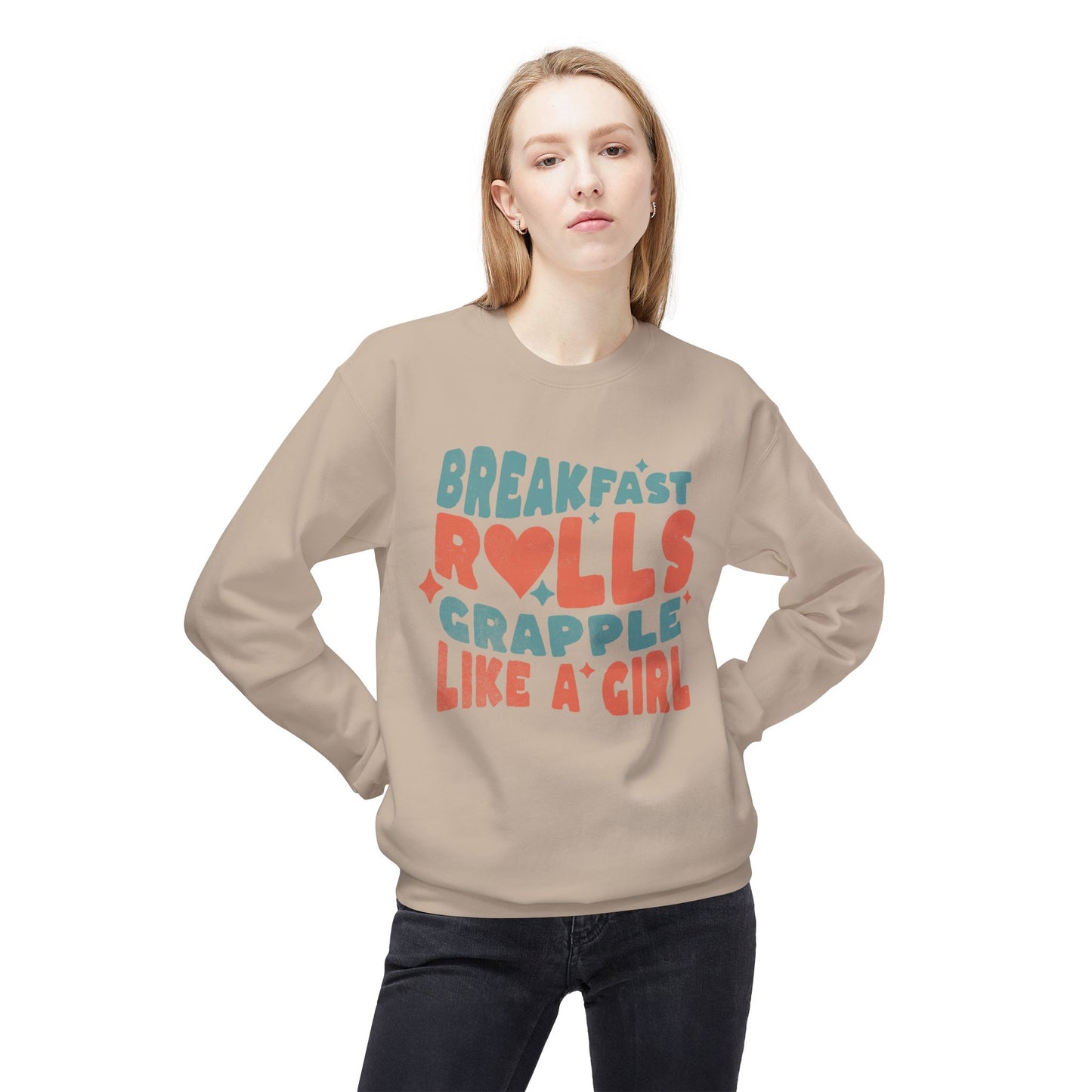 Grapple like a Girl Breakfast Rolls Sweatshirt