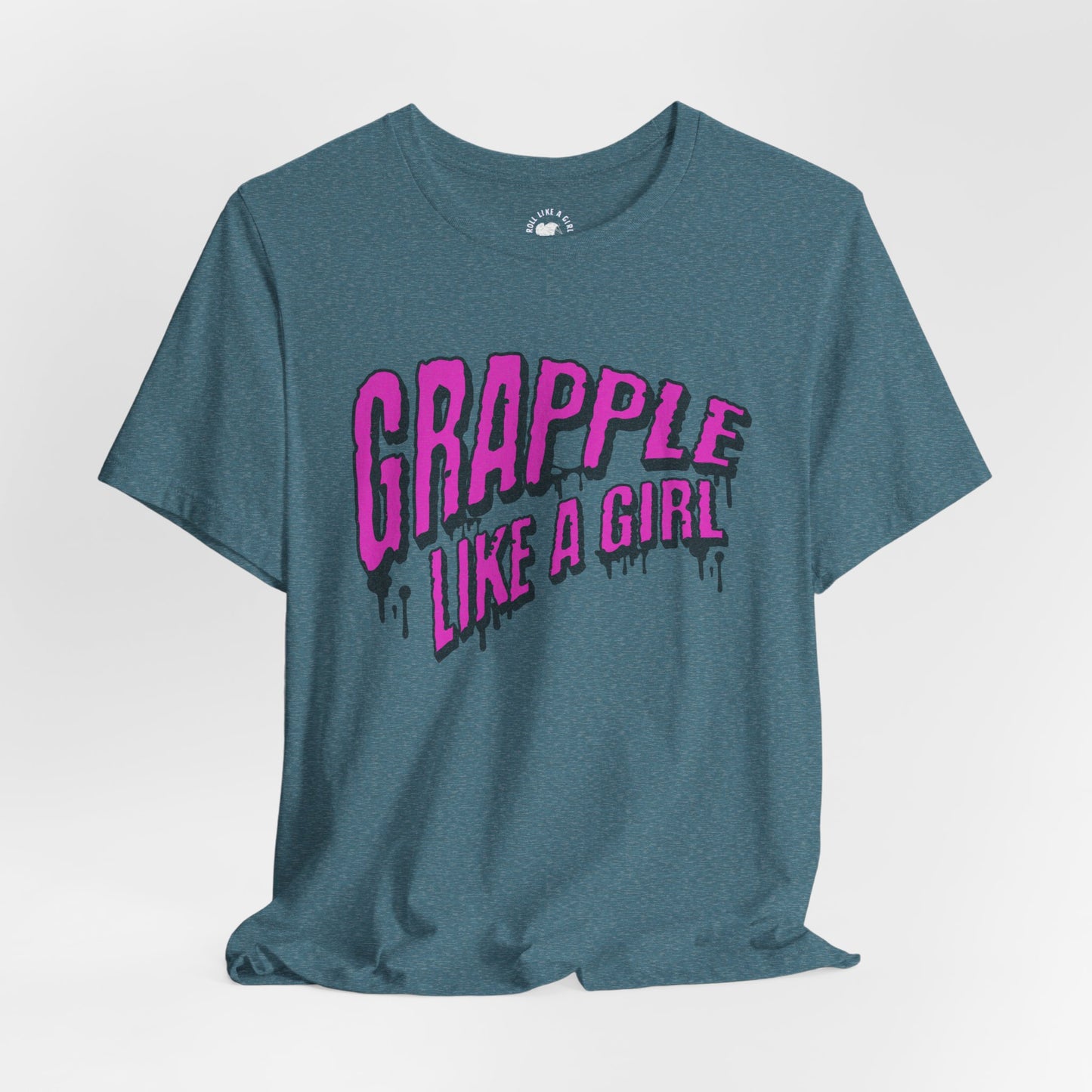 Women's Grapple like a Girl Slime Jiu Jitsu T-shirt