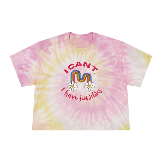 I can’t I have Jiu Jitsu Women's Tie-Dye Crop Tee