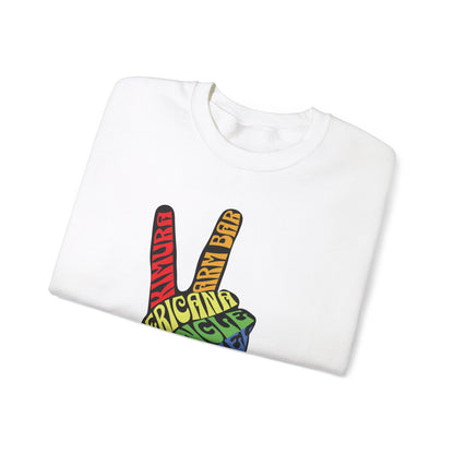 BJJ Submission Peace Sign Jiu Jitsu Crewneck Sweater