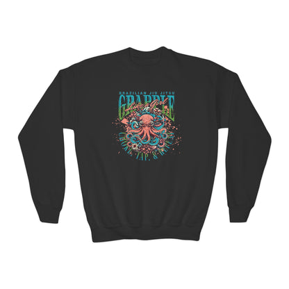 Grapple Like A Girl Youth Crewneck Sweatshirt - Choke, Tap, Repeat