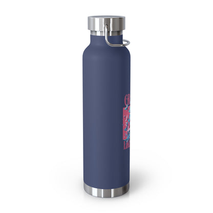 Grapple like a Girl Water Bottle 22oz - Cherry Blossoms