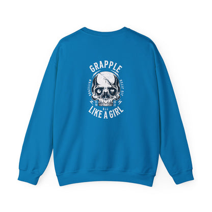 BJJ Grapple like a Girl Women's Crewneck Sweater - Sorry, can't. Jiu Jitsu, bye.