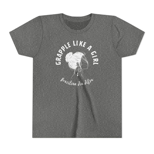 Grapple like a Girl Youth Short Sleeve Tee - OG Grapple like a Girl Logo