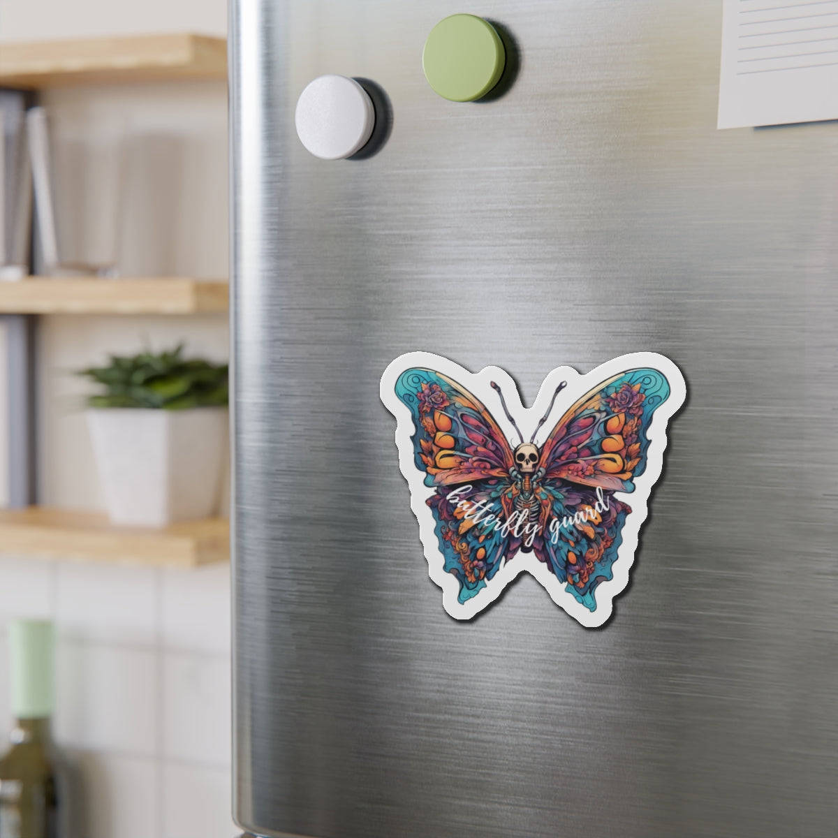 Butterfly Guard Die Cut Magnet