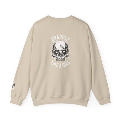BJJ Women's Crewneck Sweater - I closed my book to be here.