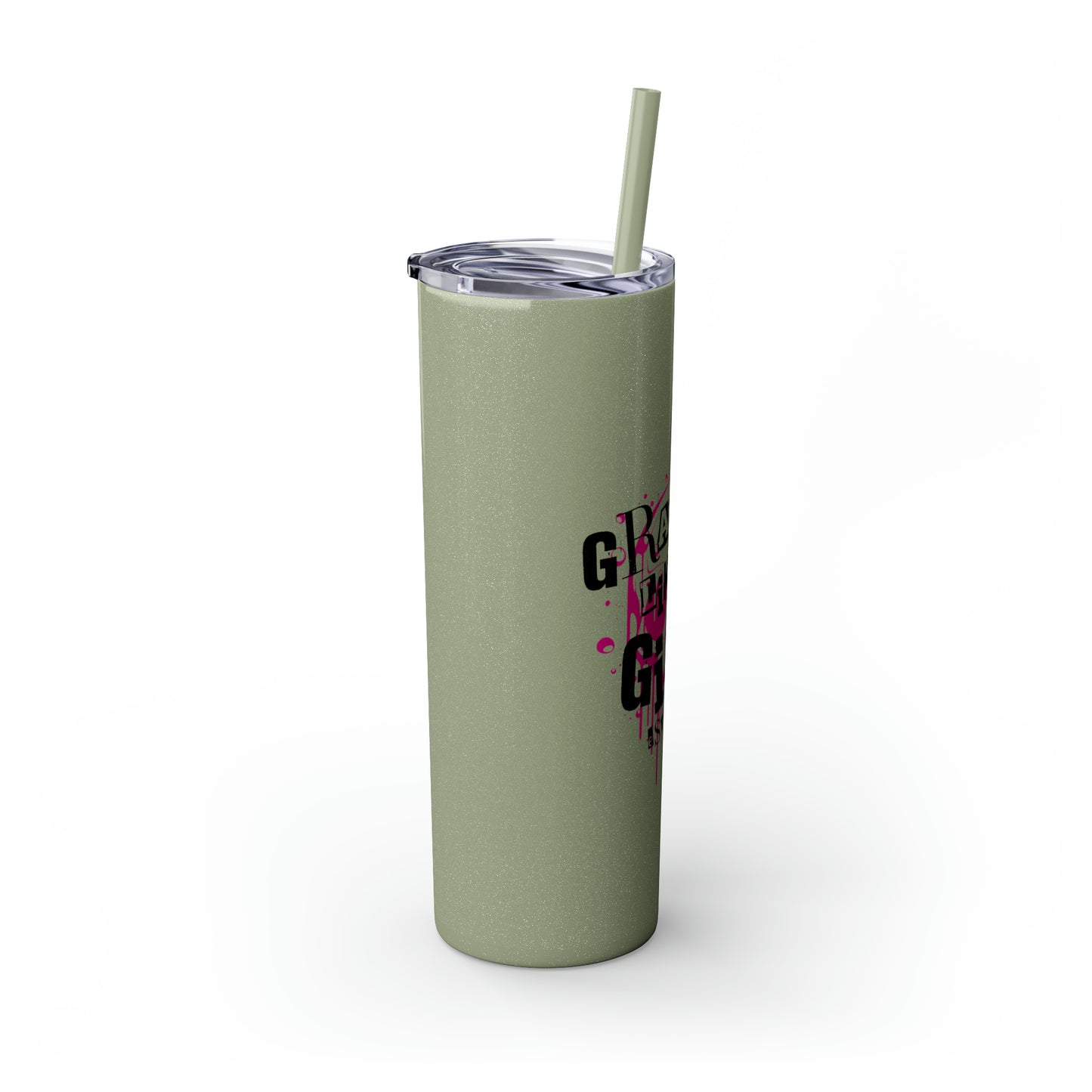 Grapple Like a Girl BJJ Skinny Matte Tumbler, 20oz