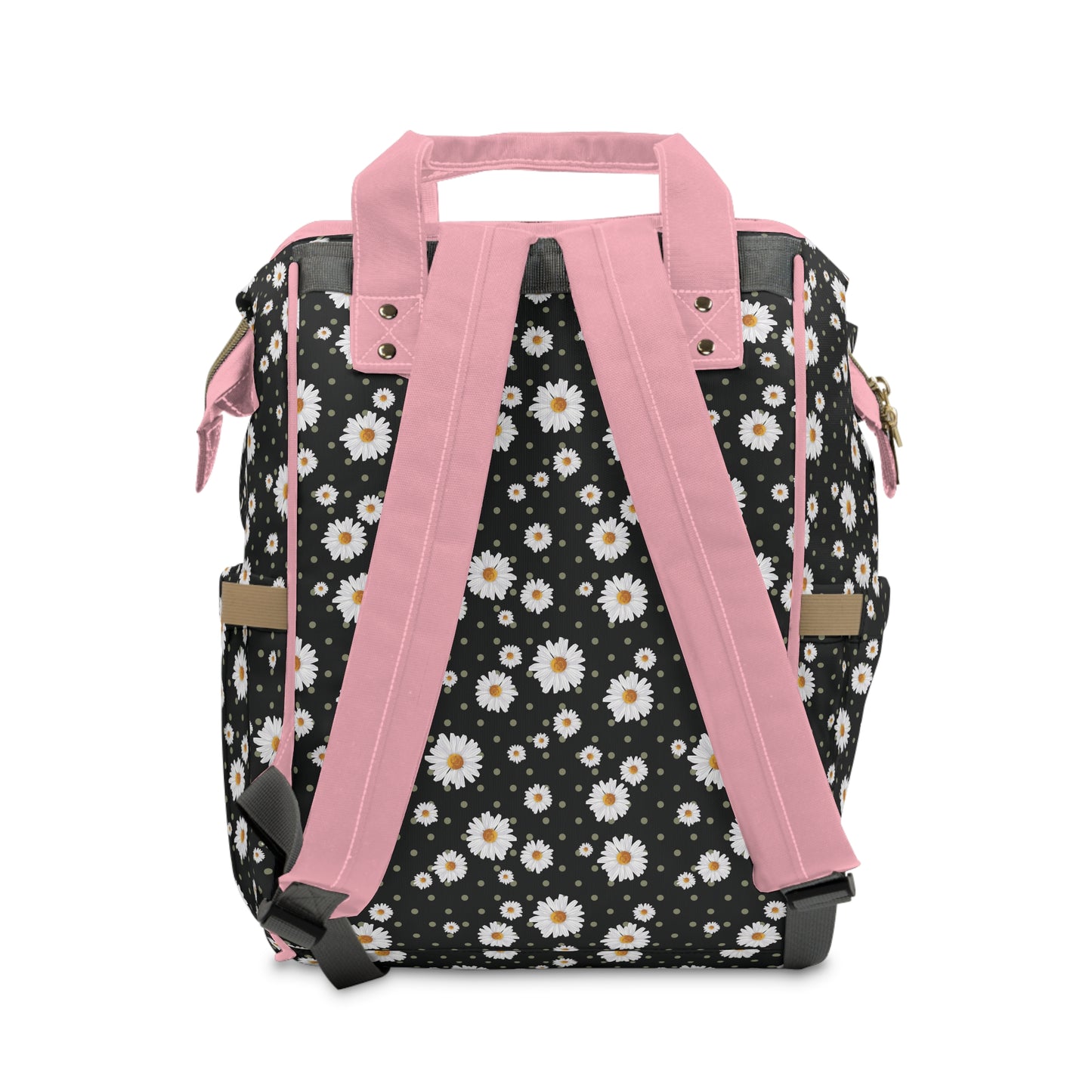 Women's Grapple like a Girl Jiu Jitsu Gear Backpack - Pink Daisy Design