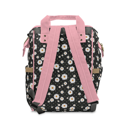 Women's Grapple like a Girl Jiu Jitsu Gear Backpack - Pink Daisy Design