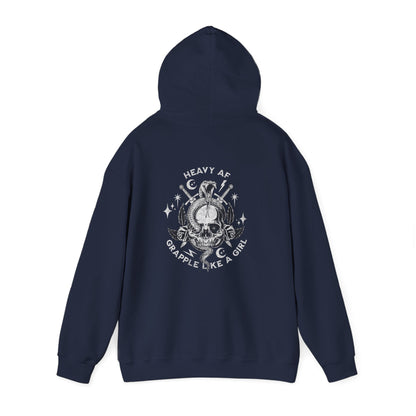 Women's BJJ Hoodie - Grapple Like a Girl,  Heavy AF