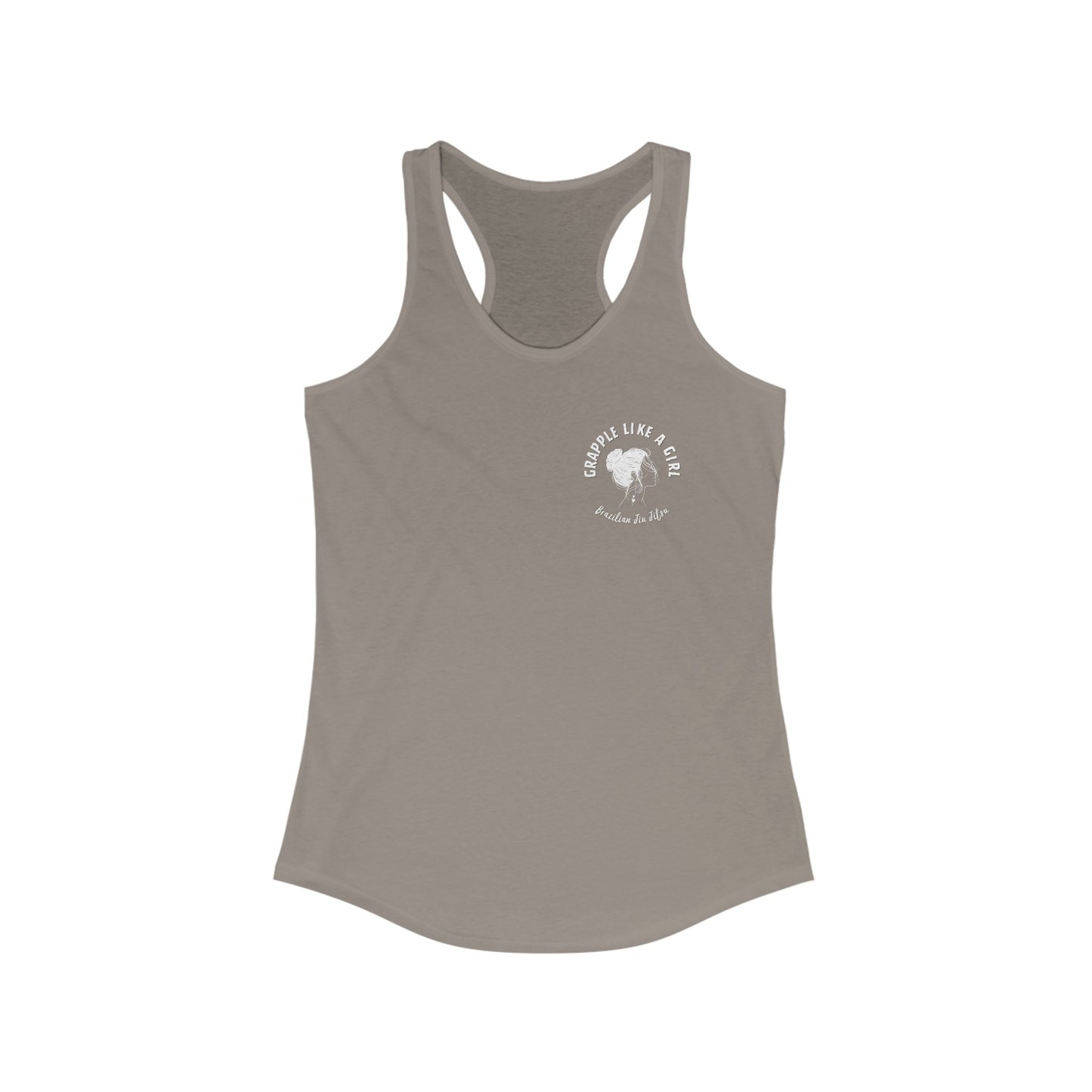 Women's Grapple like a Girl Racerback Tank - Slap Bump Roll