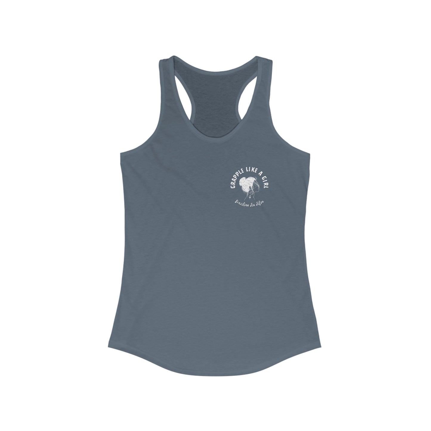 Women's Grapple like a Girl Racerback Tank - Slap Bump Roll