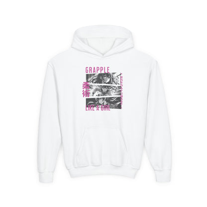 Youth Grapple like a Girl BJJ Slime Jiu Jitsu Hoodie