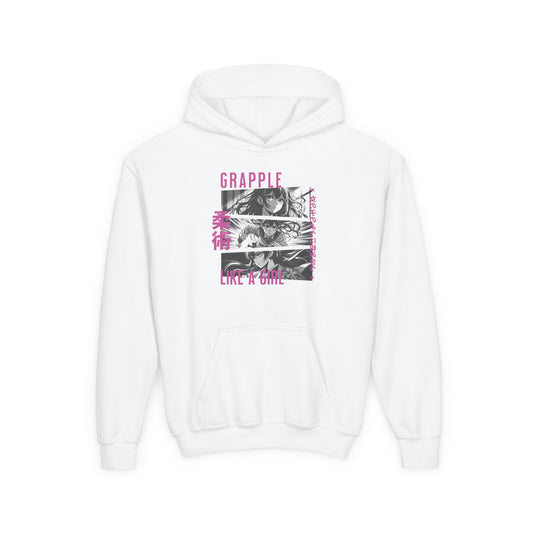 Youth Grapple like a Girl BJJ Slime Jiu Jitsu Hoodie