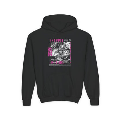 Youth Grapple like a Girl BJJ Slime Jiu Jitsu Hoodie