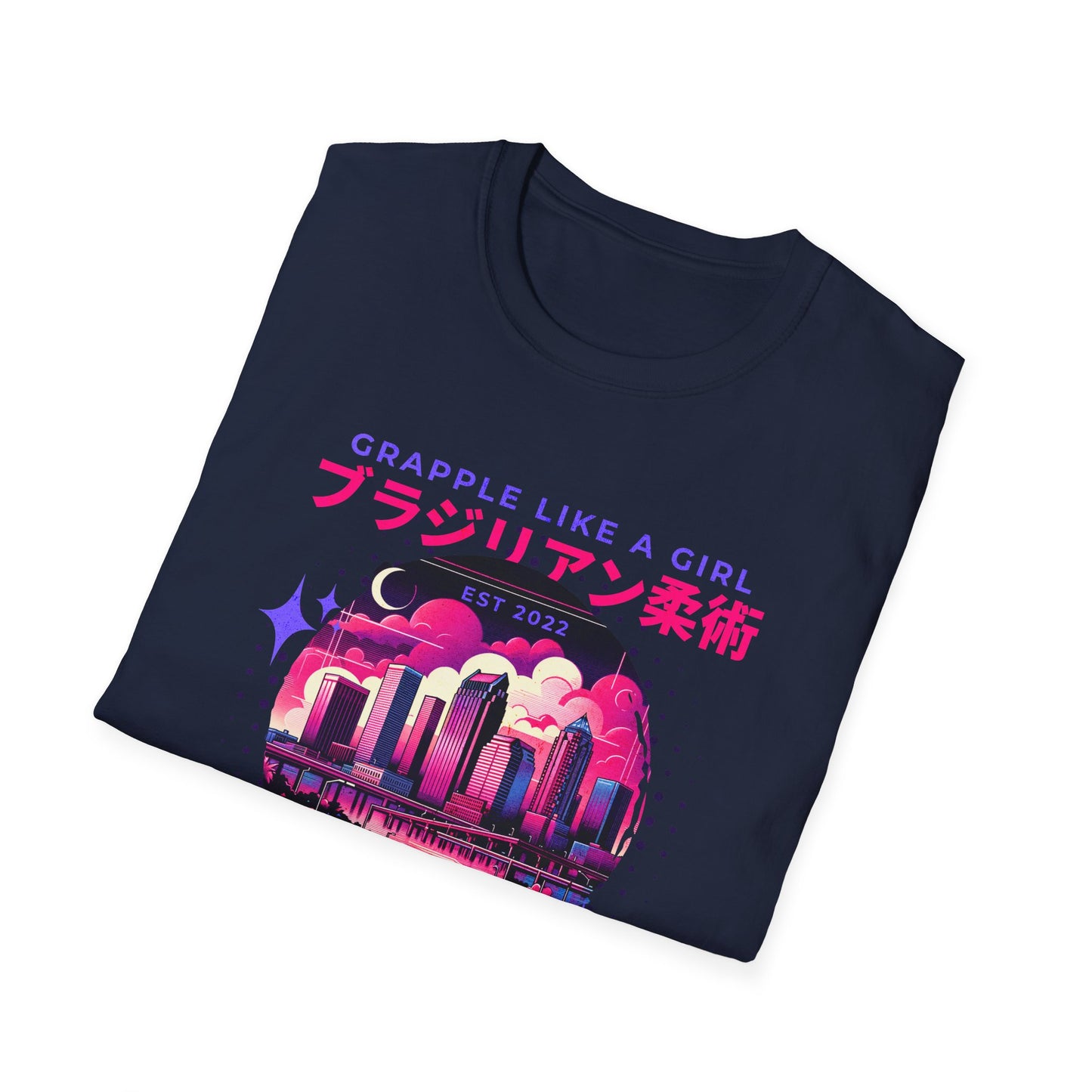 Grapple like a Girl T-Shirt - Tampa Skyline