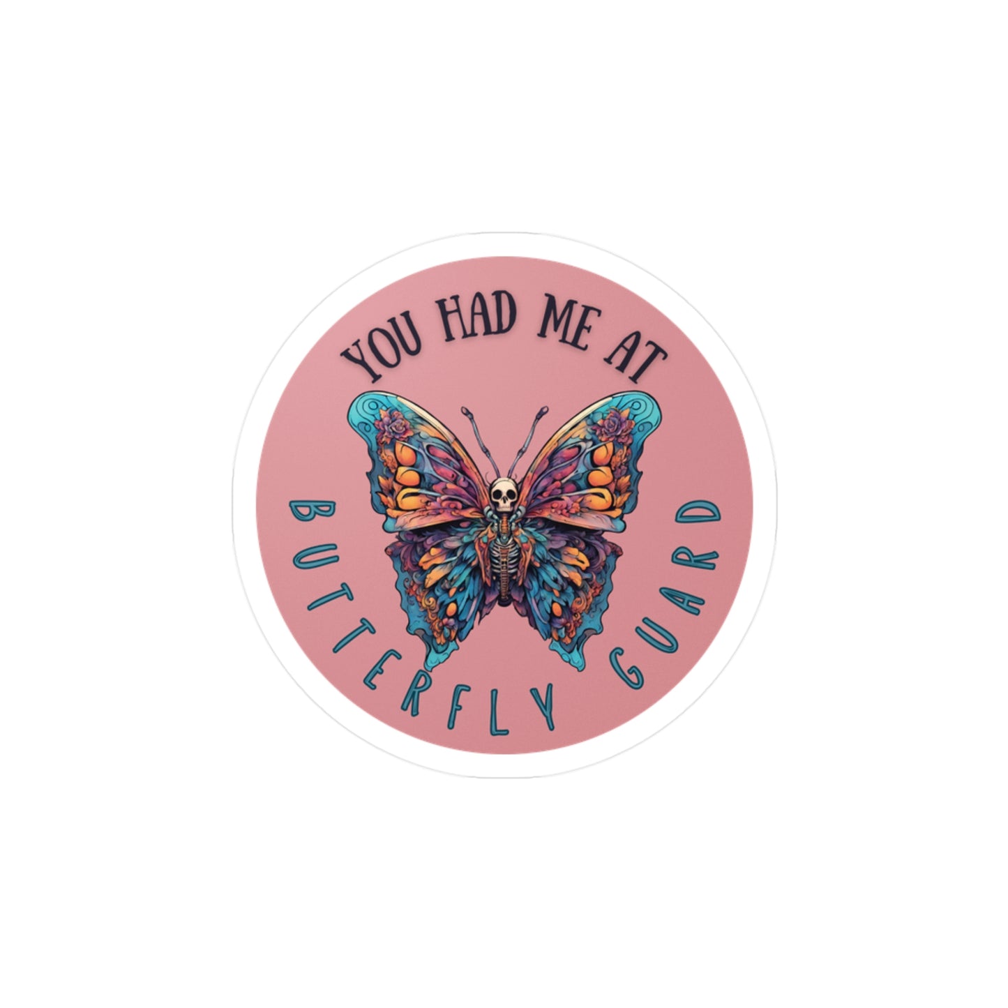 Women's BJJ Jiu Jitsu Butterfly Guard Kiss-Cut Vinyl Stickers