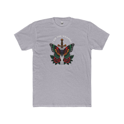 Grapple like a Girl Unisex Cotton T-shirt - I am the weapon.