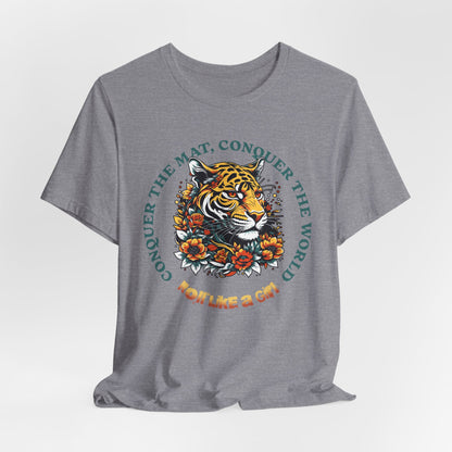 Womens BJJ Conquer to Mats Jiu Jitsu T-shirt