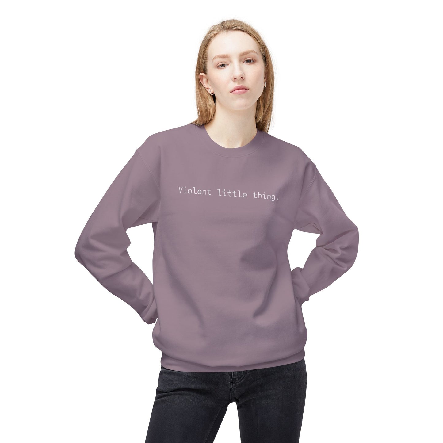 Grapple like a Girl Crewneck Sweatshirt - Violent little thing / Harness your Violence