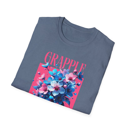 Women's Jiu Jitsu Grapple like a Girl BJJ Unisex Softstyle T-Shirt - Blossoms