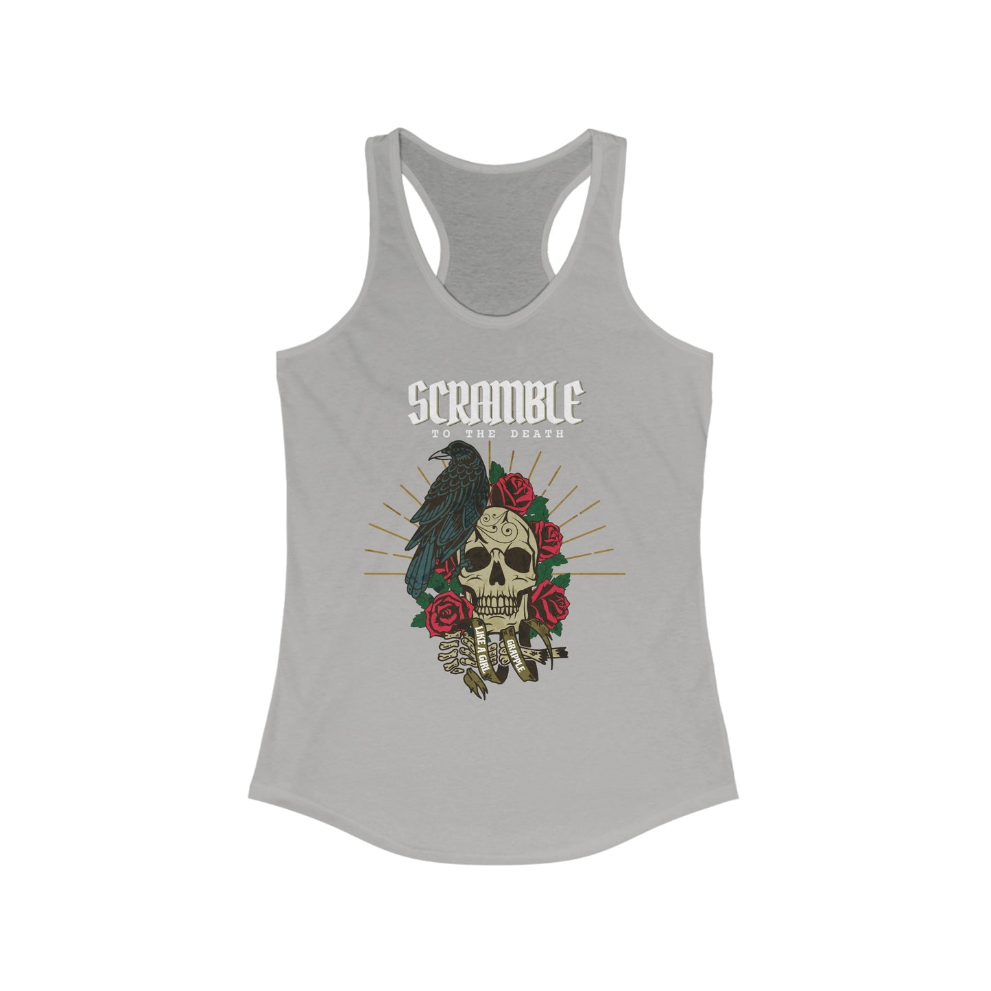 Women's Grapple like a Girl Scramble to the Death Racerback Tank