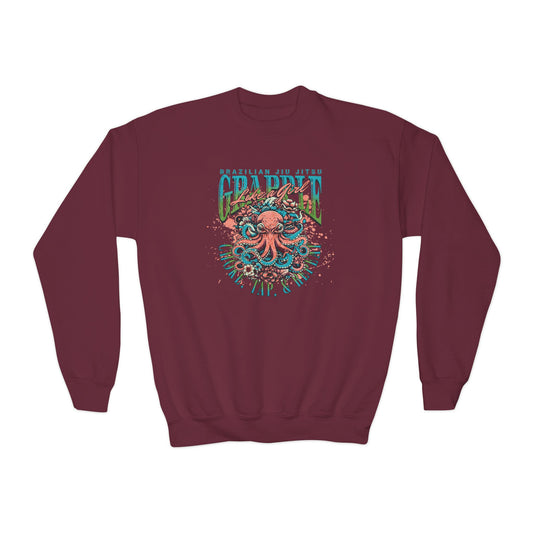 Grapple Like A Girl Youth Crewneck Sweatshirt - Choke, Tap, Repeat