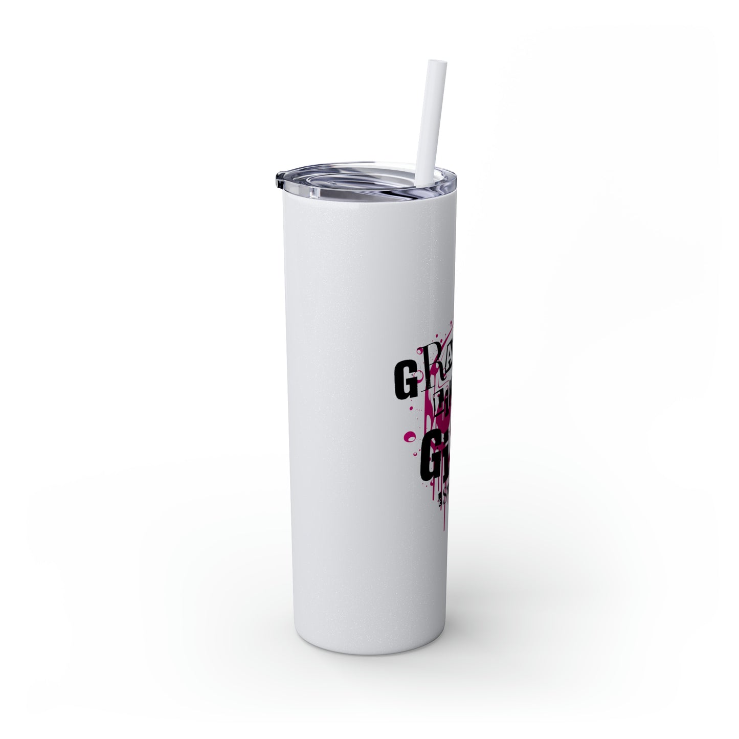 Grapple Like a Girl BJJ Skinny Matte Tumbler, 20oz