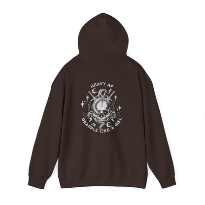 Women's BJJ Hoodie - Grapple Like a Girl,  Heavy AF