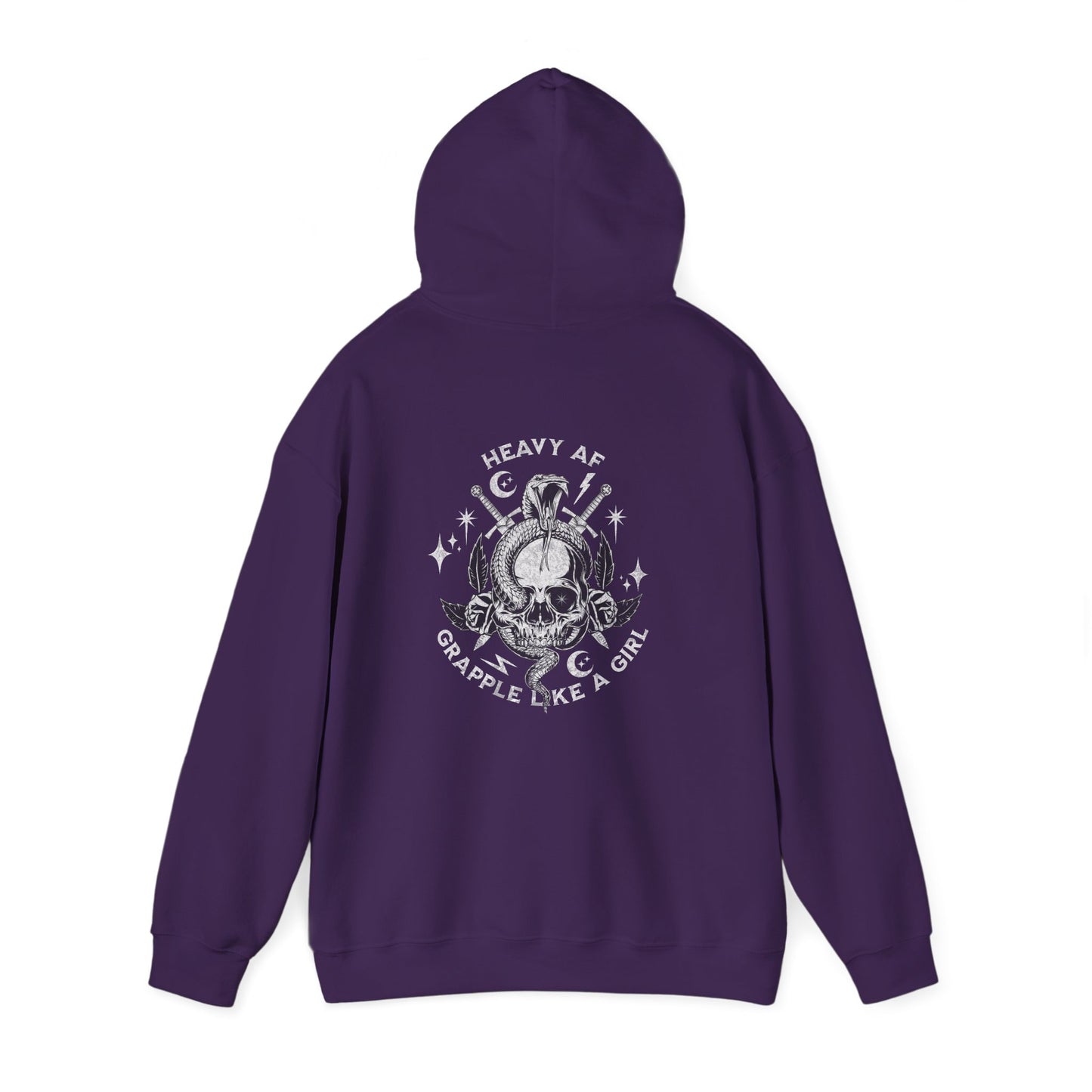 Women's BJJ Hoodie - Grapple Like a Girl,  Heavy AF