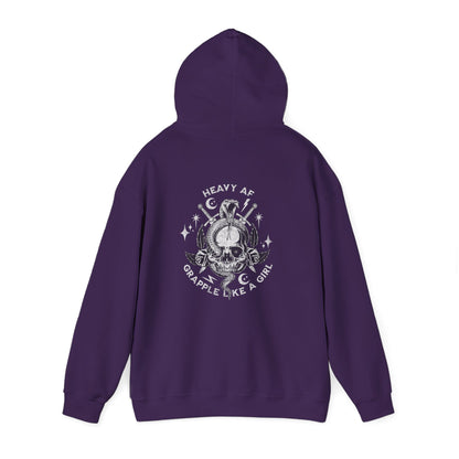 Women's BJJ Hoodie - Grapple Like a Girl,  Heavy AF