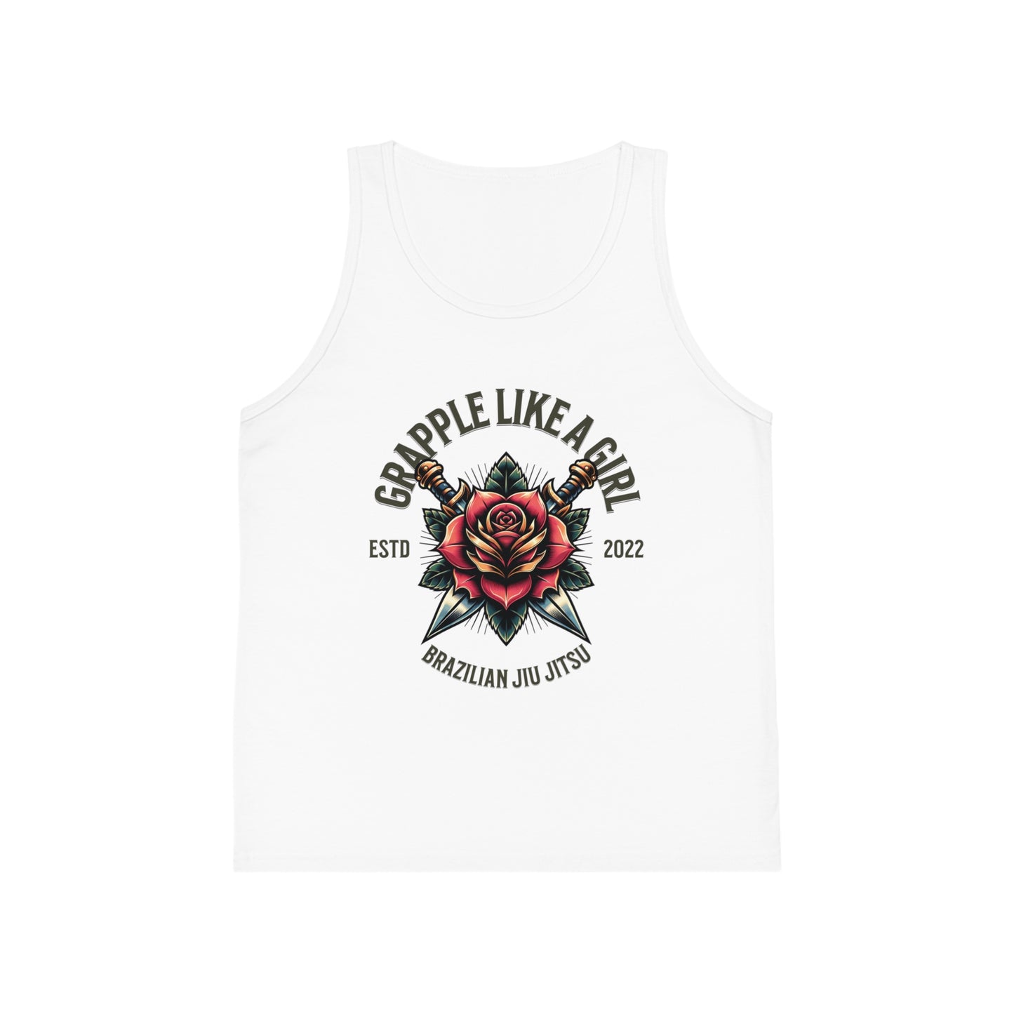 Grapple like a Girl Rose Youth Jersey Tank Top