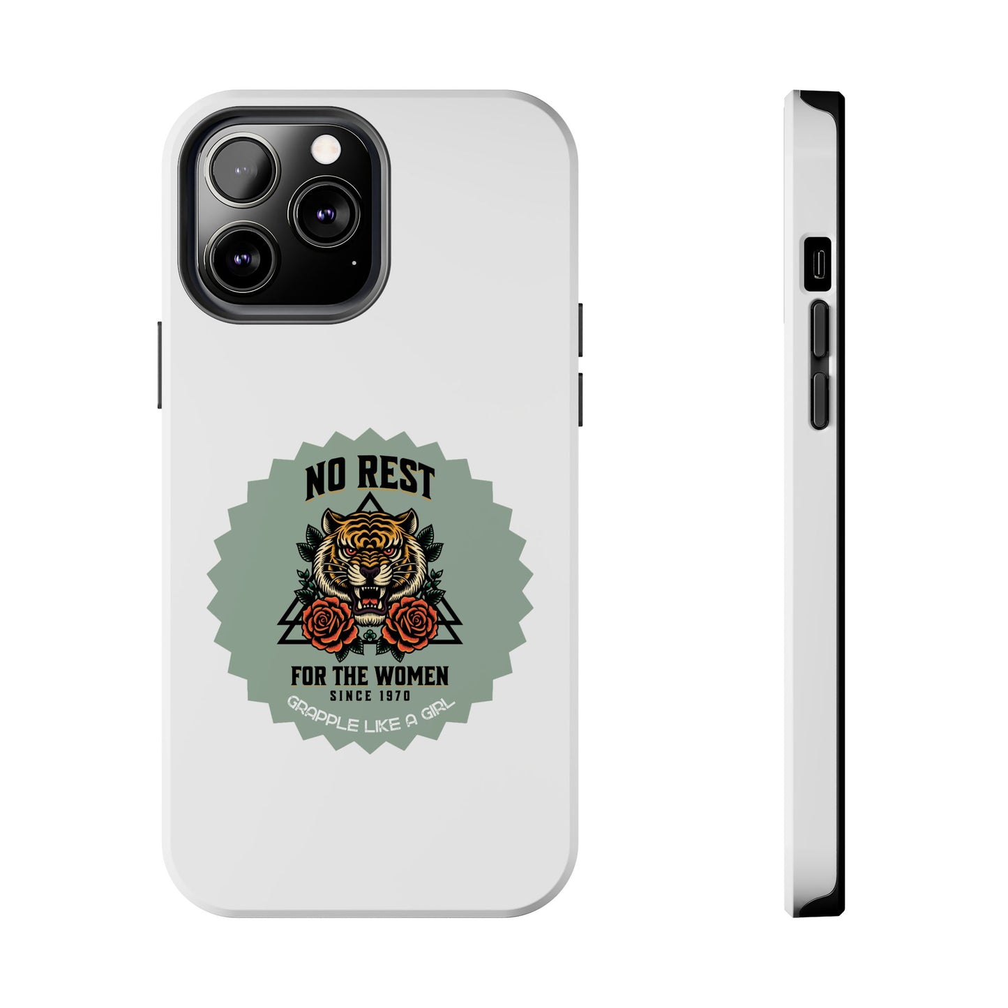 Women's BJJ No Rest for the Women Tough iPhone Cases