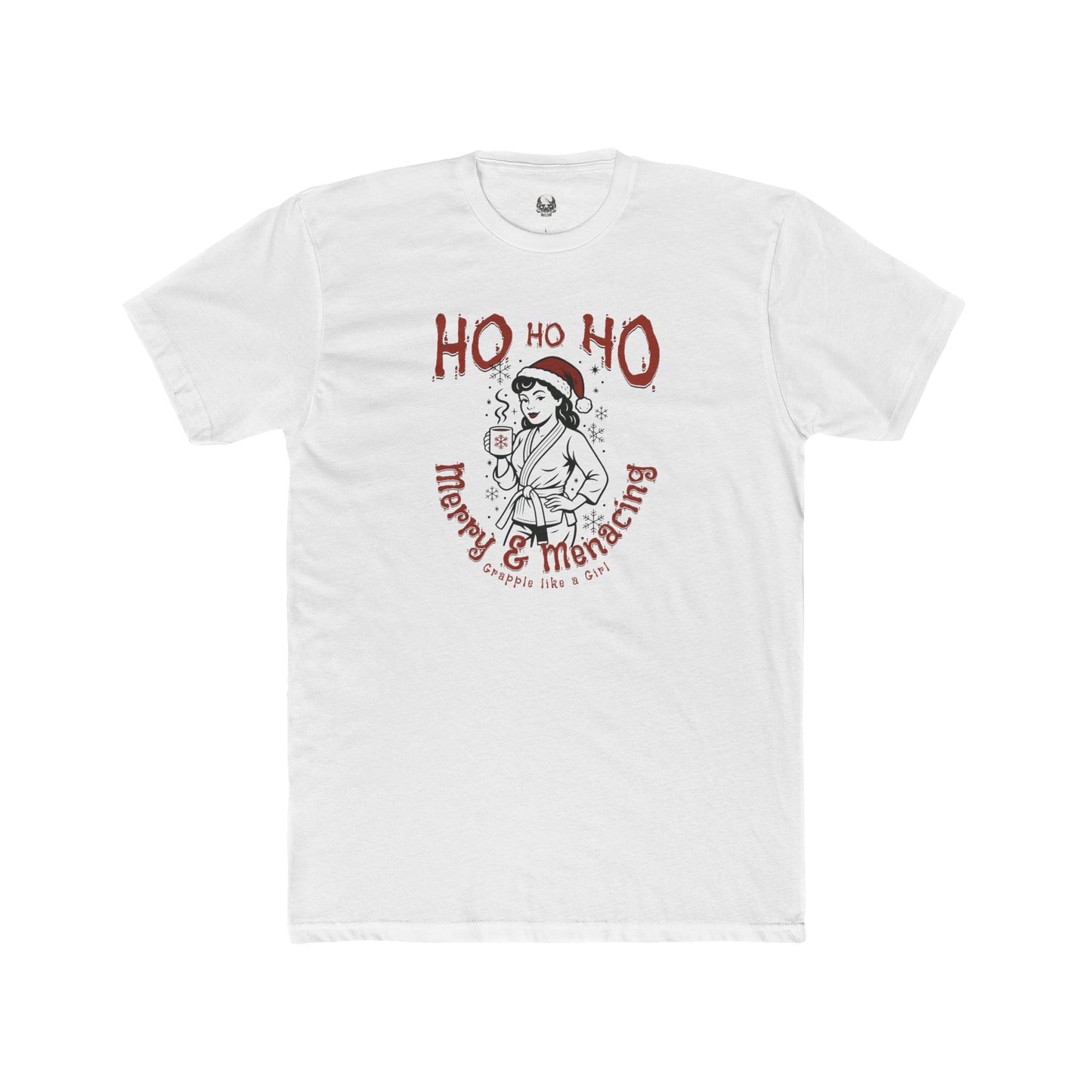 Grapple like a Girl Unisex Cotton T-shirt - Merry & Menacing *Limited Edition Holiday Drop*