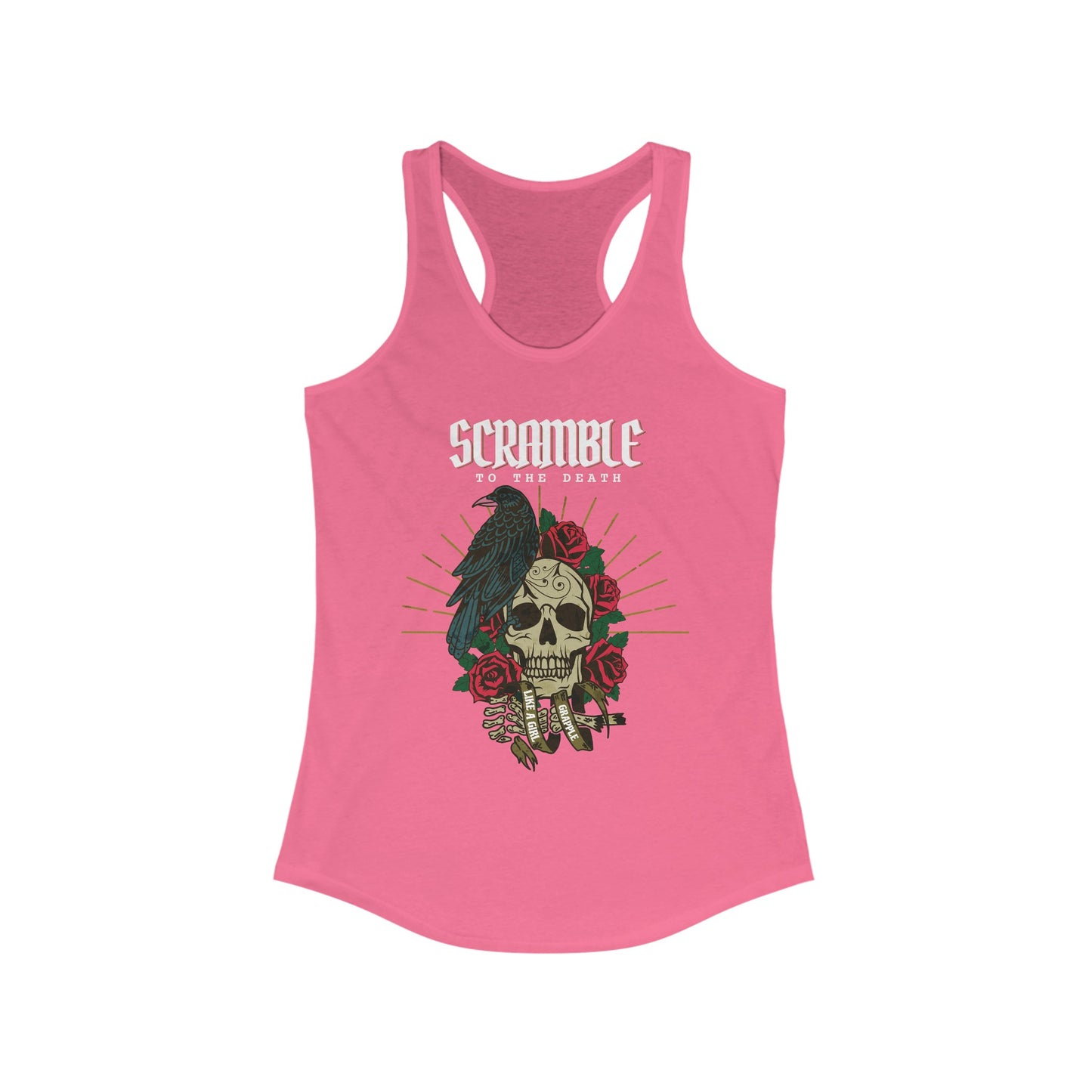 Women's Grapple like a Girl Scramble to the Death Racerback Tank