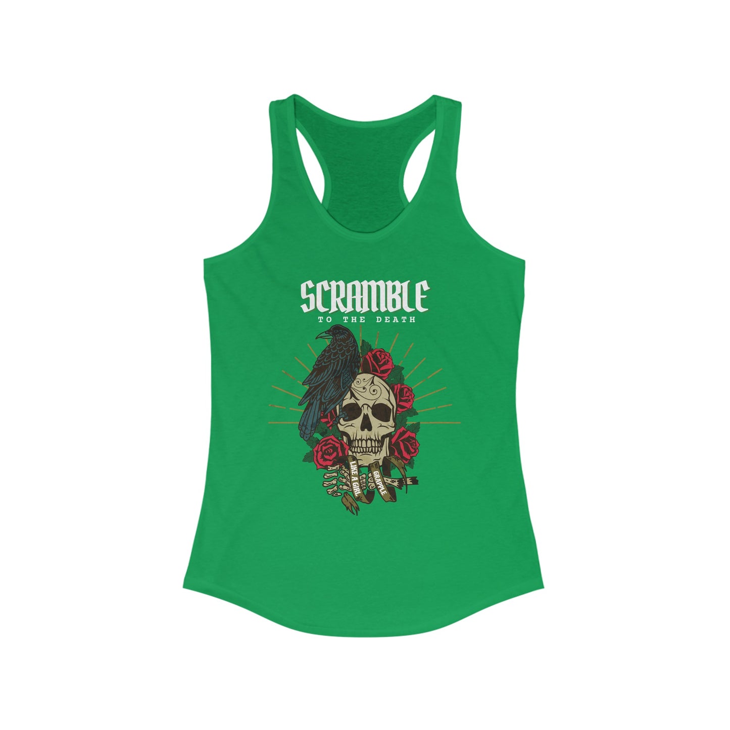 Women's Grapple like a Girl Scramble to the Death Racerback Tank