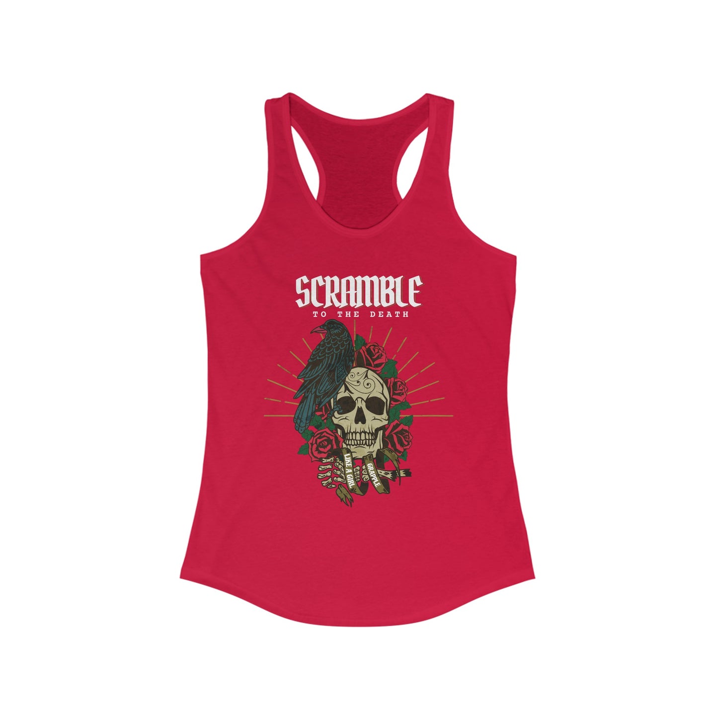 Women's Grapple like a Girl Scramble to the Death Racerback Tank