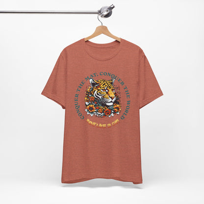 Womens BJJ Conquer to Mats Jiu Jitsu T-shirt