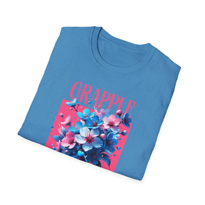 Women's Jiu Jitsu Grapple like a Girl BJJ Unisex Softstyle T-Shirt - Blossoms