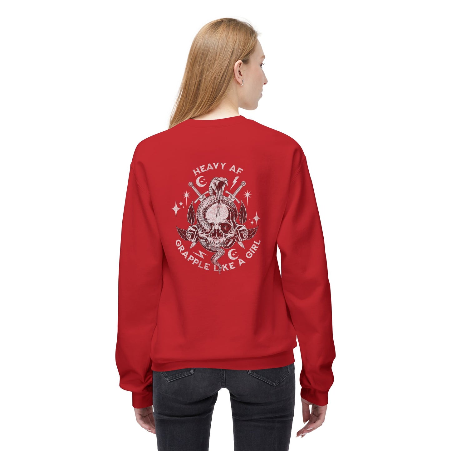 Grapple like a Girl Crewneck Sweatshirt - Heavy AF