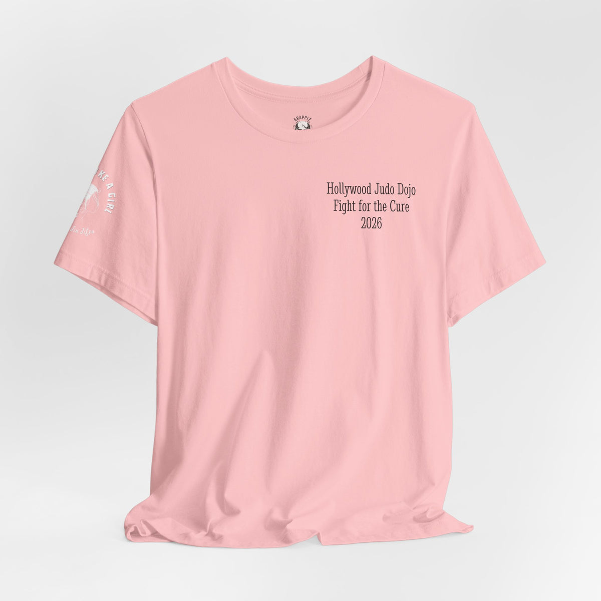 Grapple like a Girl Custom Unisex Slim Fit Short T-Shirt - Hollywood Judo Dojo Fight for the Cure 2026