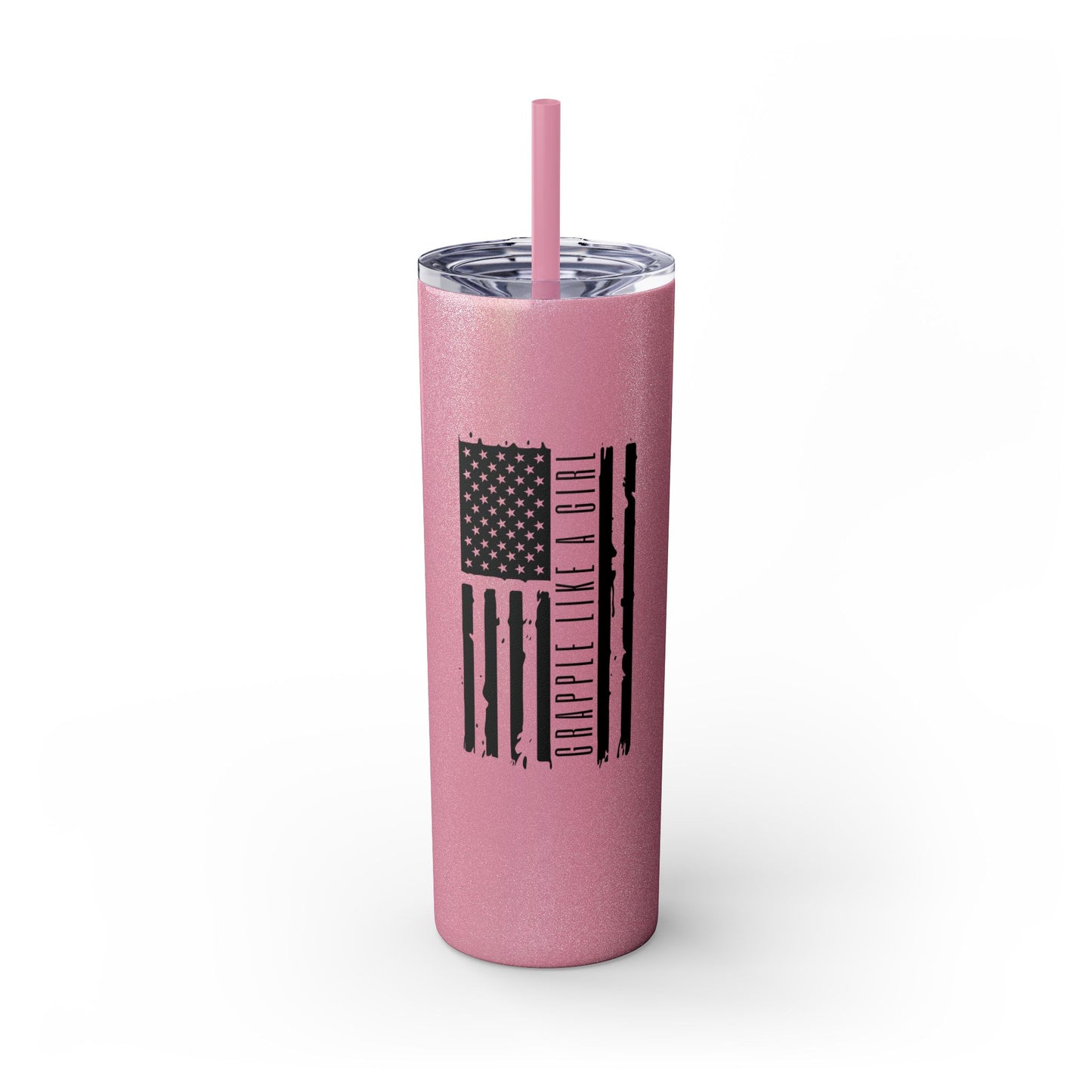 Skinny Tumbler with Straw, 20oz - GLG American Flag