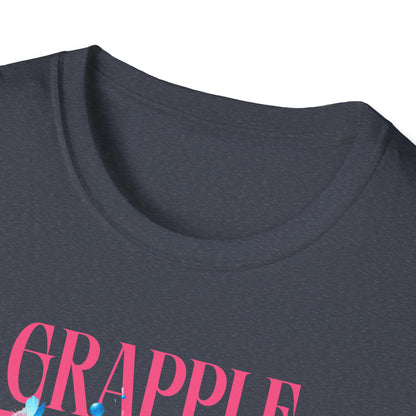 Women's Jiu Jitsu Grapple like a Girl BJJ Unisex Softstyle T-Shirt - Blossoms